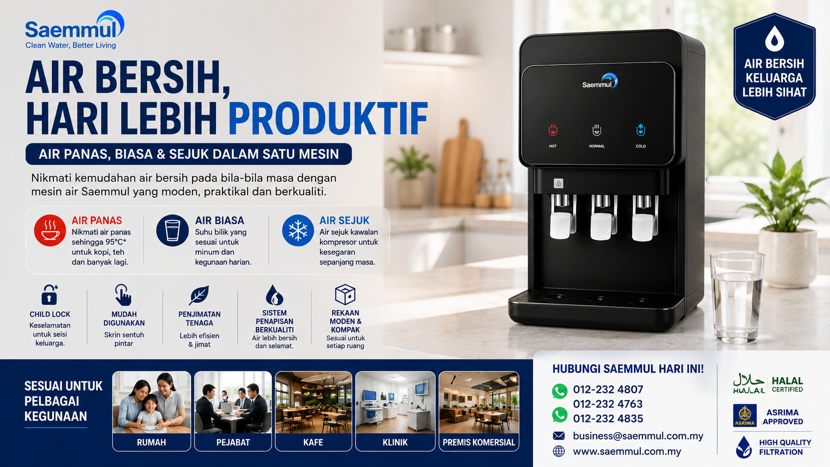 Kenapa Air Minum Yang Bersih Penting Untuk Produktiviti Seharian?