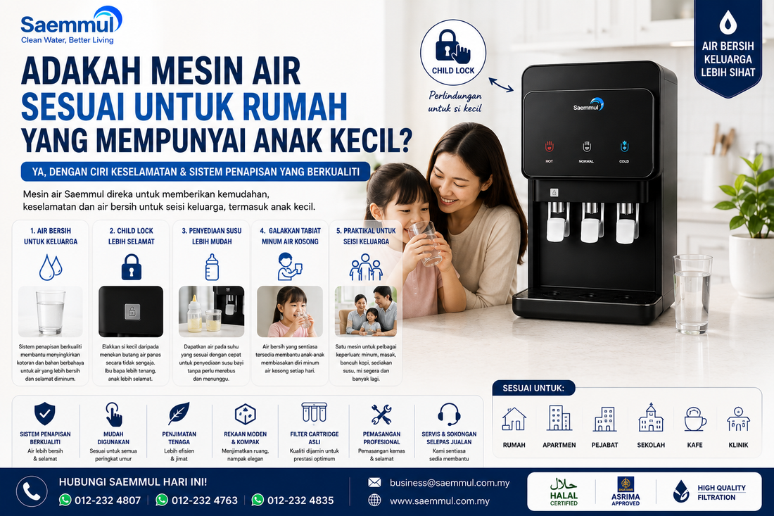 Adakah Mesin Air Sesuai Untuk Rumah Yang Mempunyai Anak Kecil?