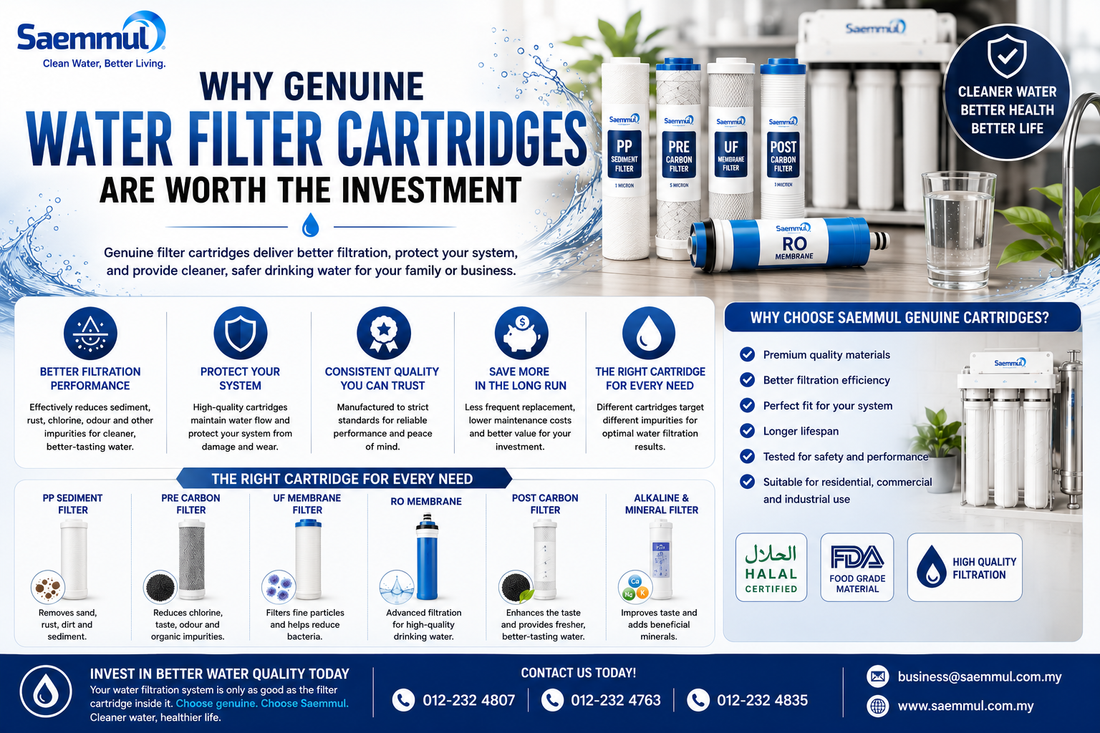 Why Genuine Water Filter Cartridges Are Worth the Investment