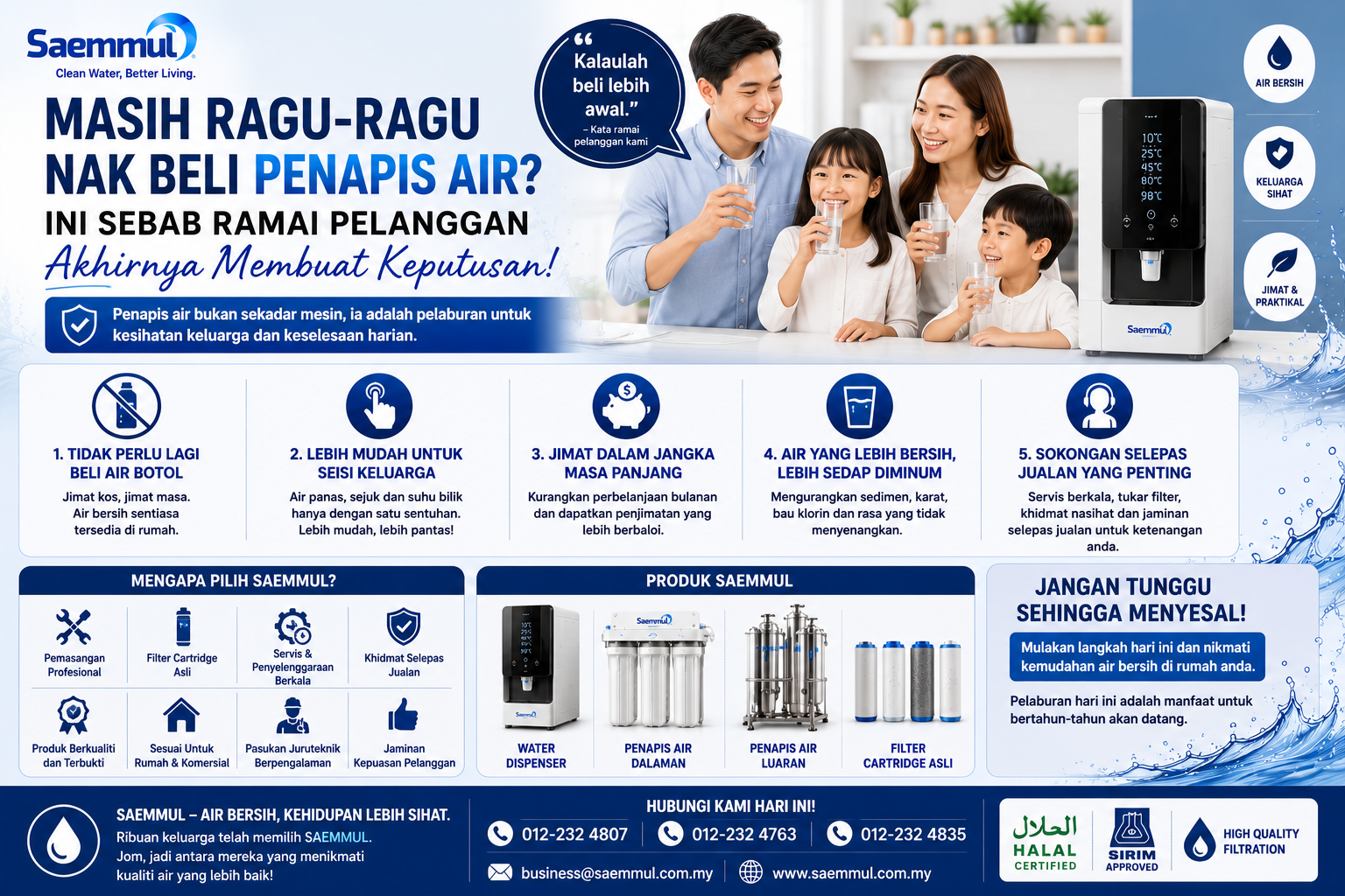 Masih Ragu-Ragu Nak Beli Penapis Air?