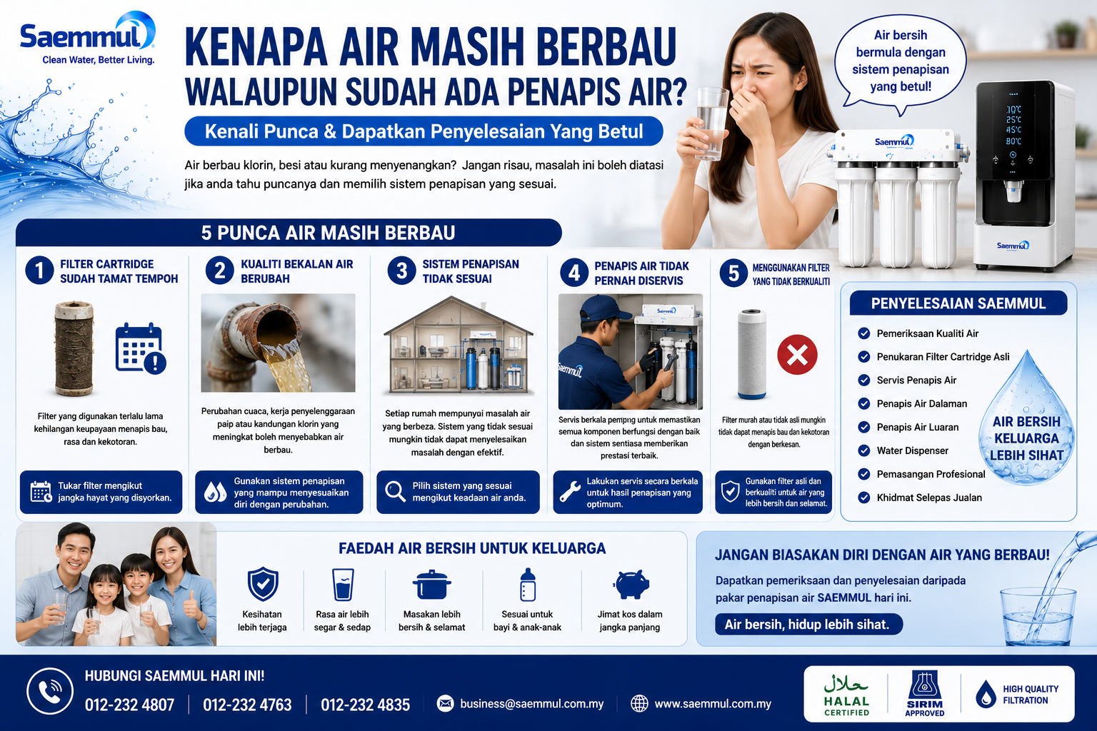 Kenapa Air Masih Berbau Walaupun Sudah Ada Penapis Air?