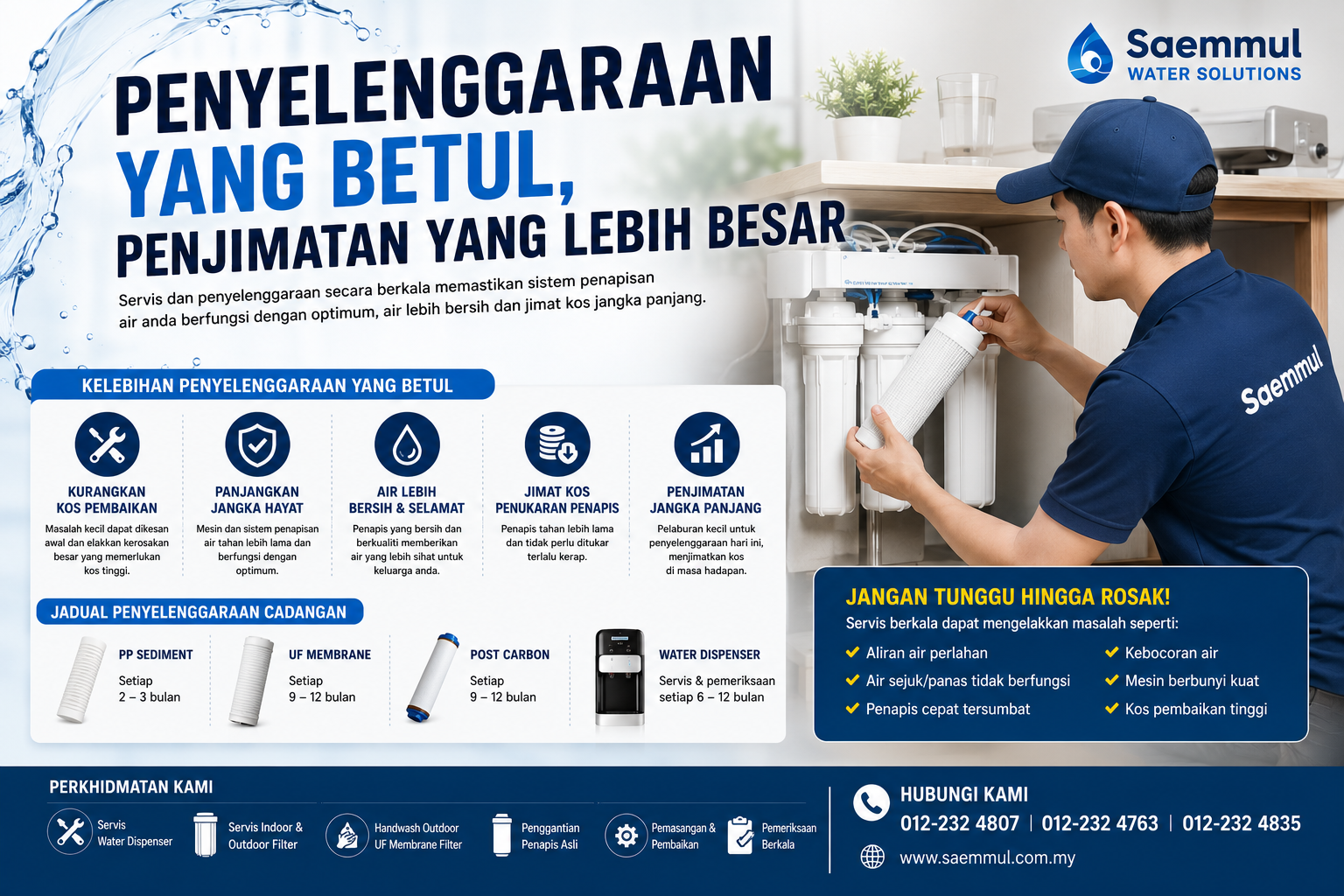 Penyelenggaraan Yang Betul, Penjimatan Yang Lebih Besar