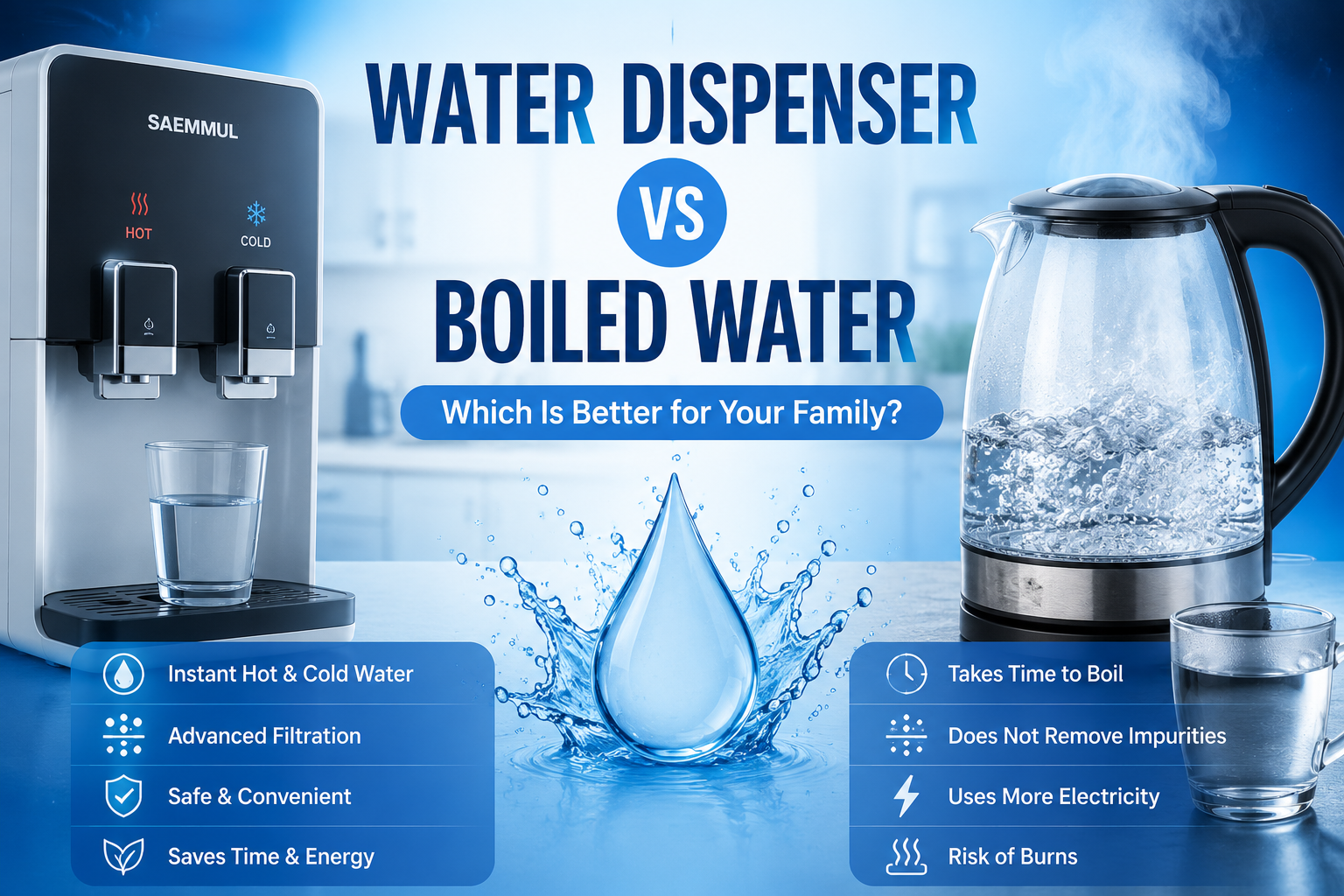 Water Dispenser vs Boiled Water: Which Is Better for Your Family?