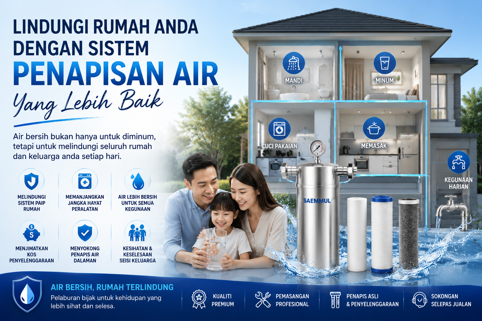 Lindungi Rumah Anda Dengan Sistem Penapisan Air Yang Lebih Baik