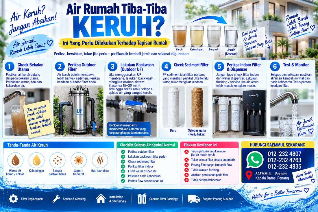 Air Rumah Tiba-Tiba Keruh? Jangan Terus Guna