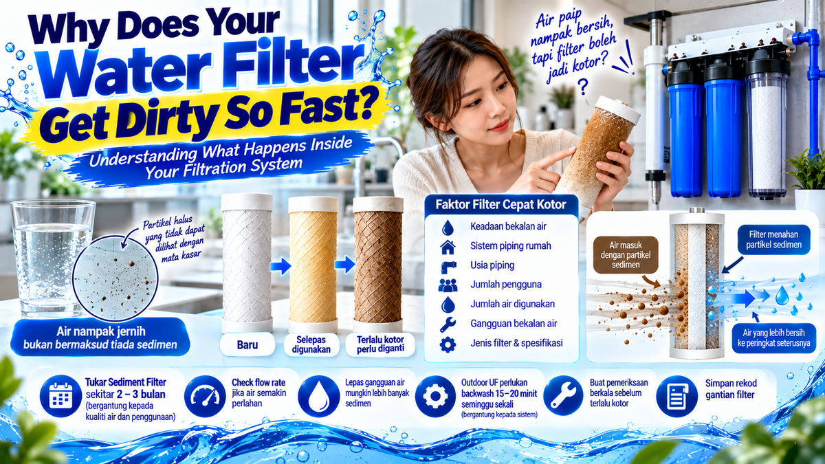 Why Does Your Water Filter Get Dirty So Fast?