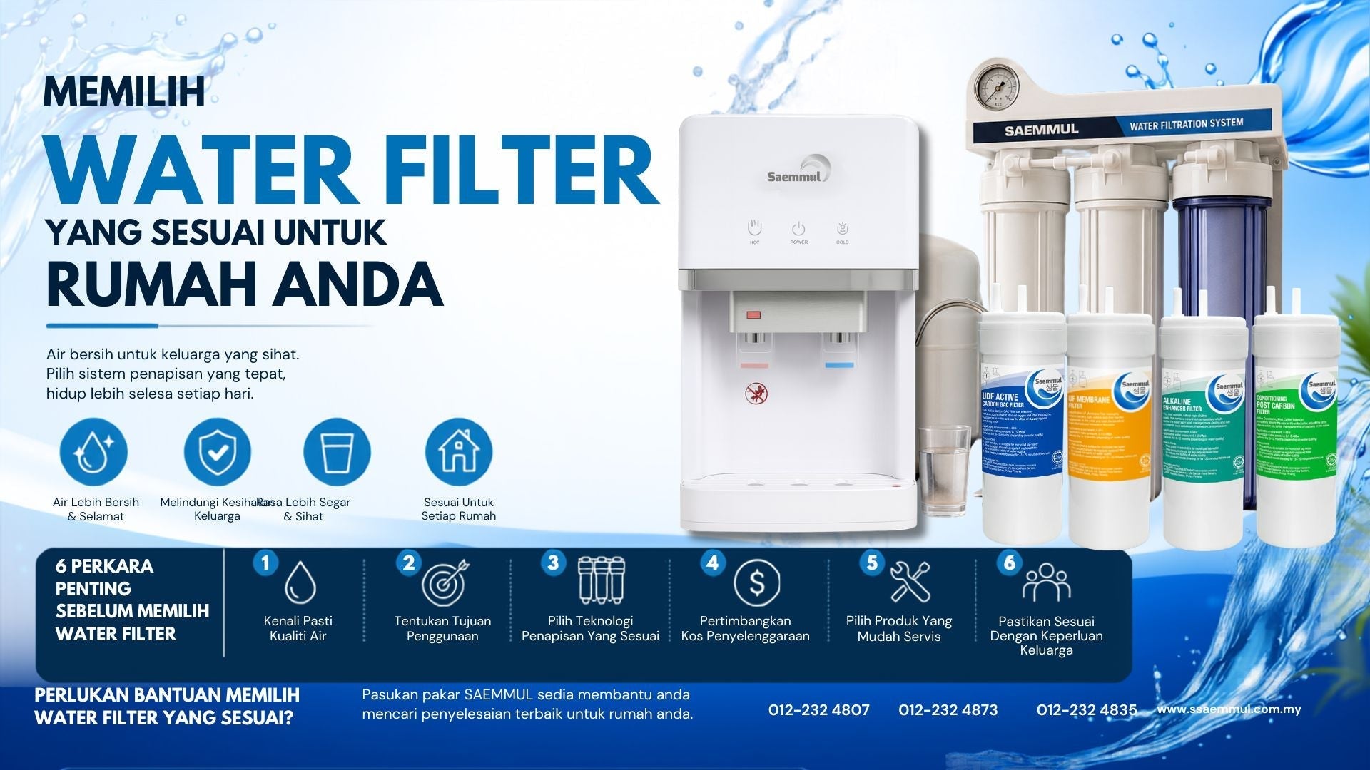 Nak Memilih Water Filter Yang Sesuai Untuk Rumah Anda ??