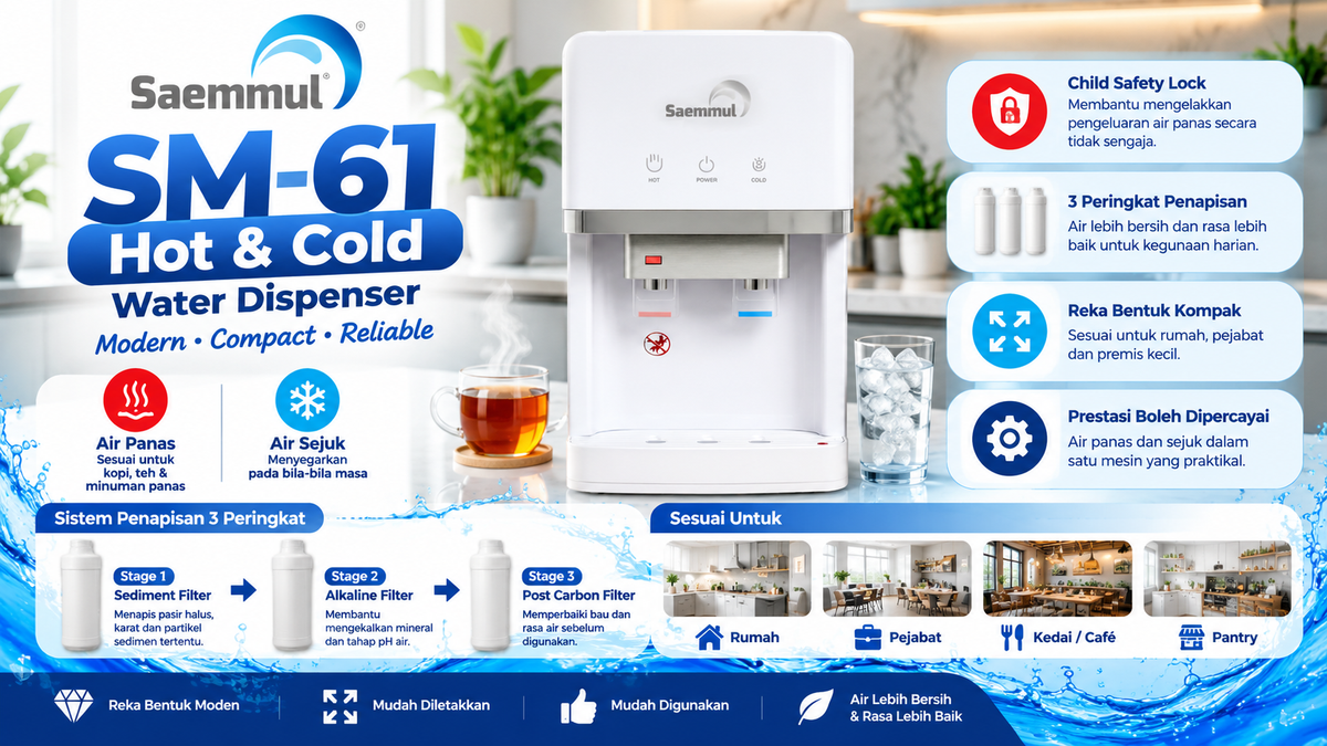 SAEMMUL SM-61 Hot &amp; Cold Water Dispenser
