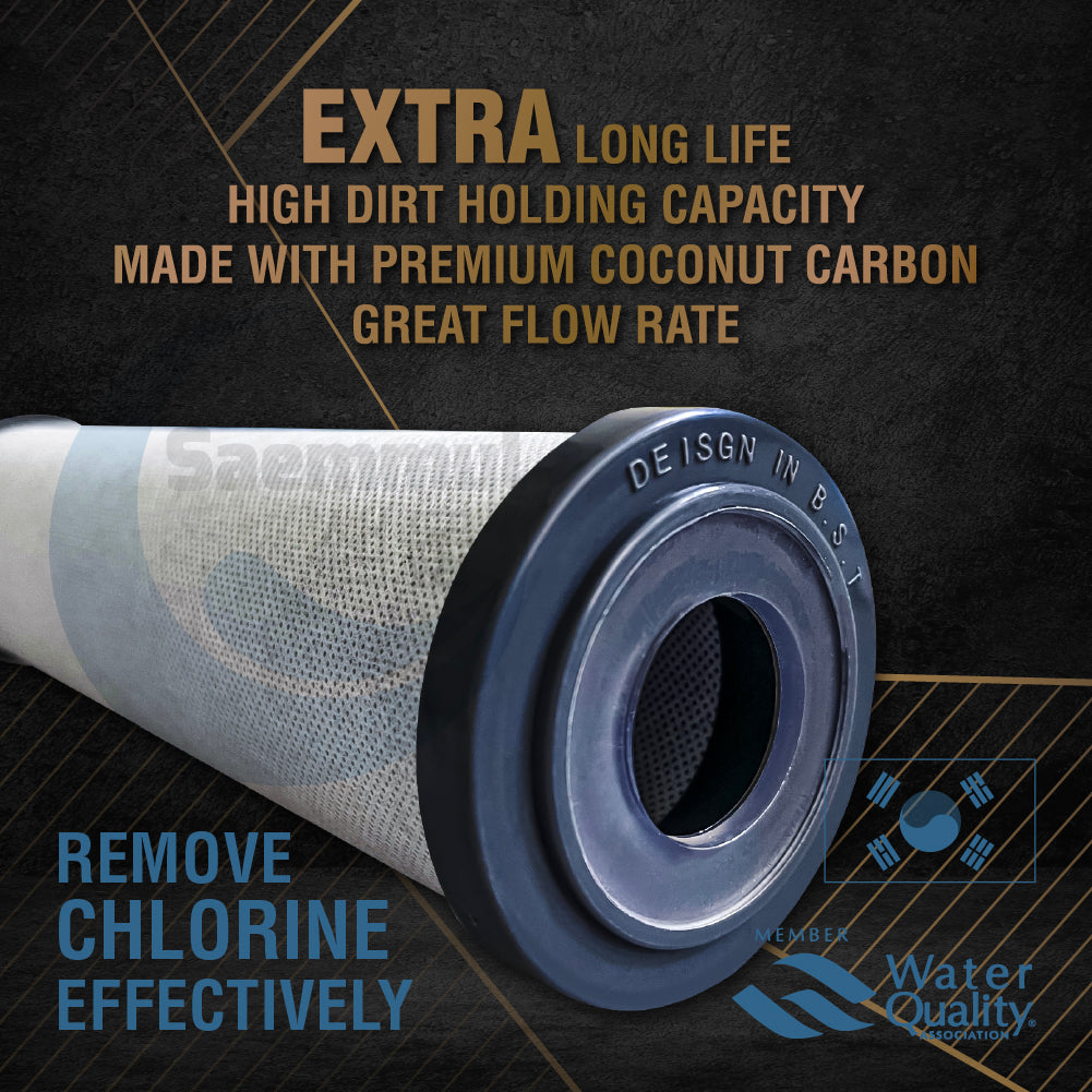 SAEMMUL 10" Carbon Block CTO Filter Replacement For Filter Water Purifier