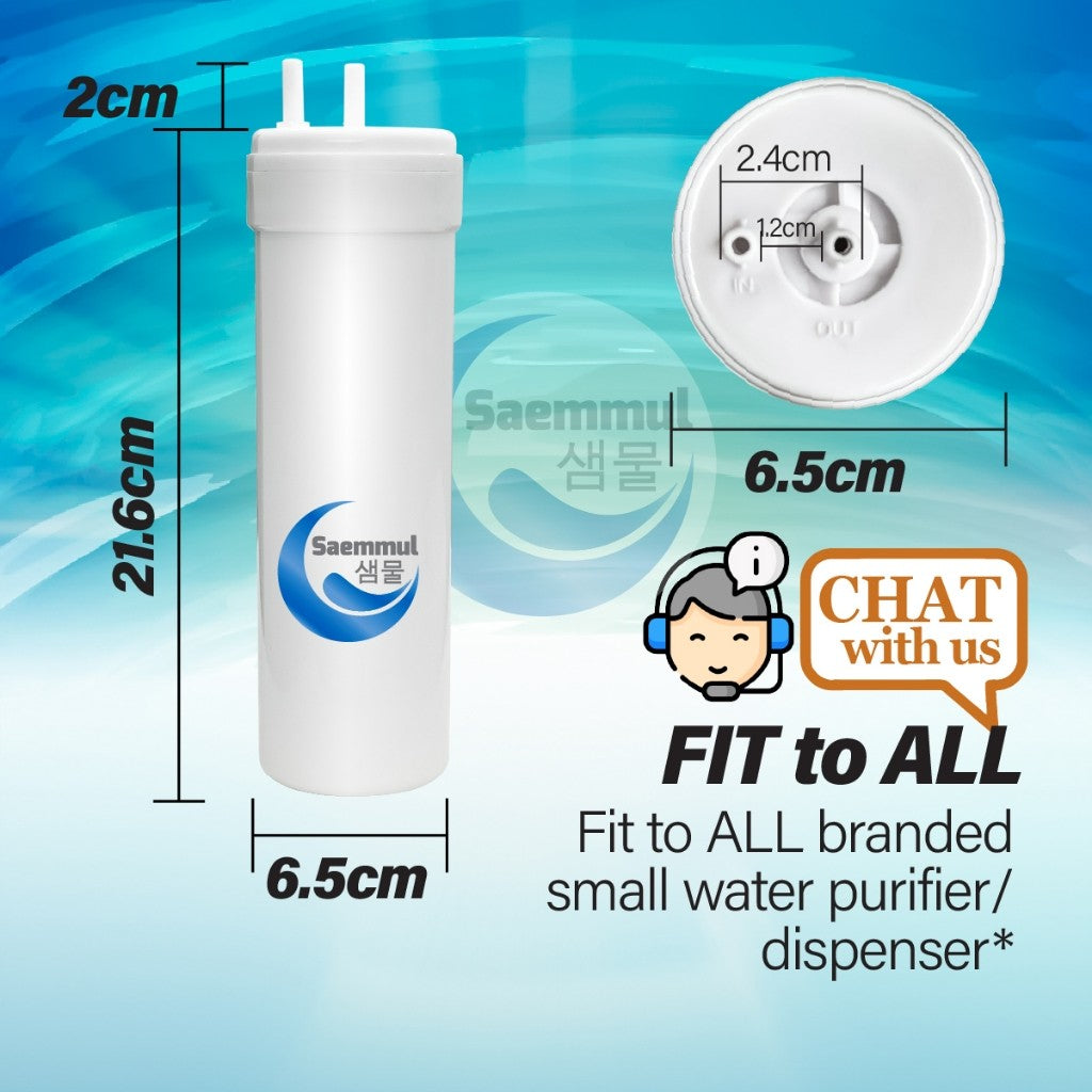 SAEMMUL 8”U TYPE MINERAL WATER FILTER SET COMPATIBLE FOR MAGIC TONG YANG, SM-1-HN DISPENSER