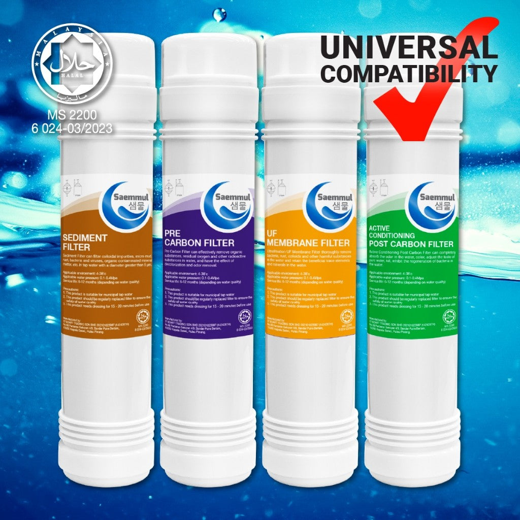 SAEMMUL (4pcs) Jakim Halal Cuckoo King Stand Water Filter (UF MEMBRANE SET)