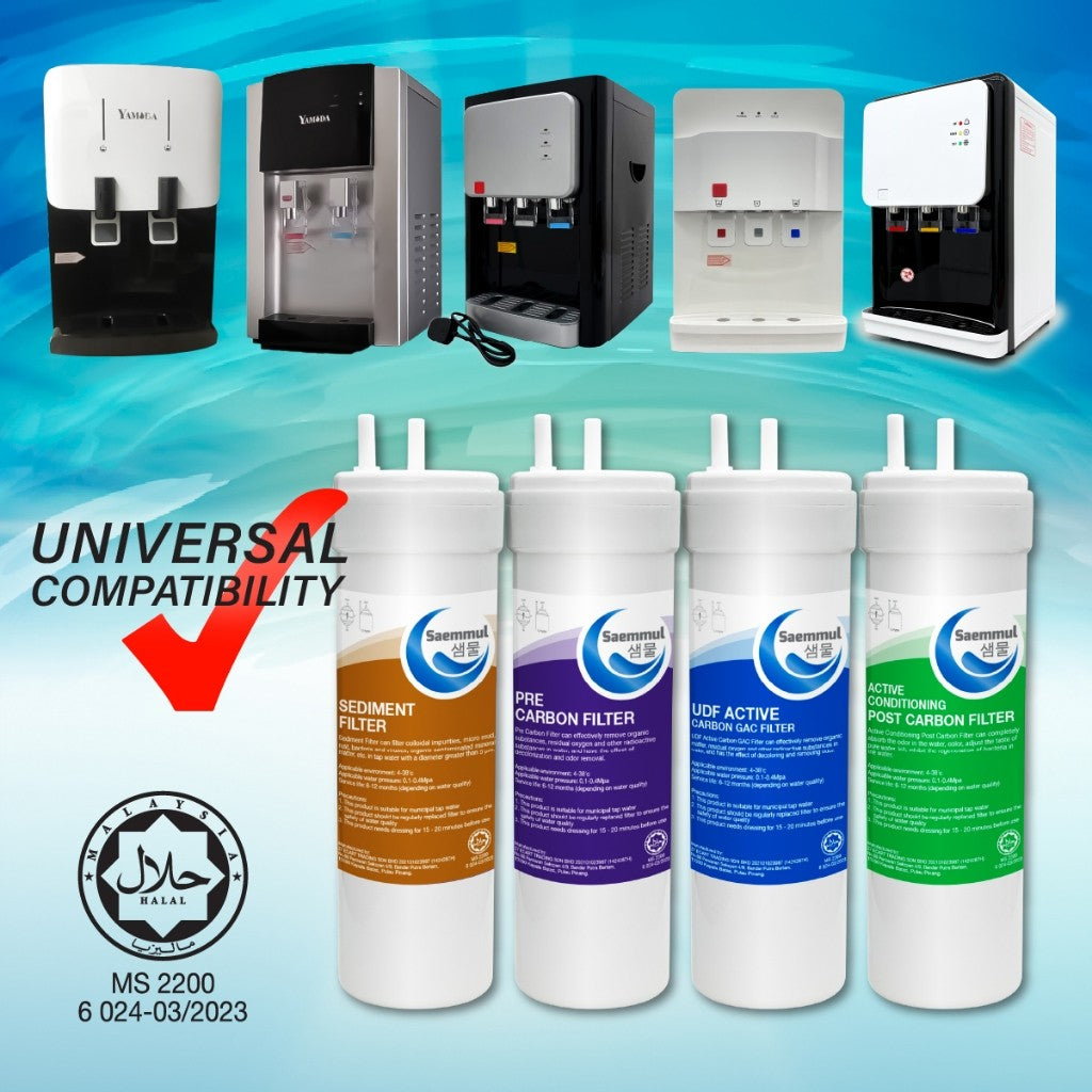 SAEMMUL 8”U TYPE MINERAL WATER FILTER SET COMPATIBLE FOR MAGIC TONG YANG , GX313TB BEFORE VER MAY-2022 , GX313TS