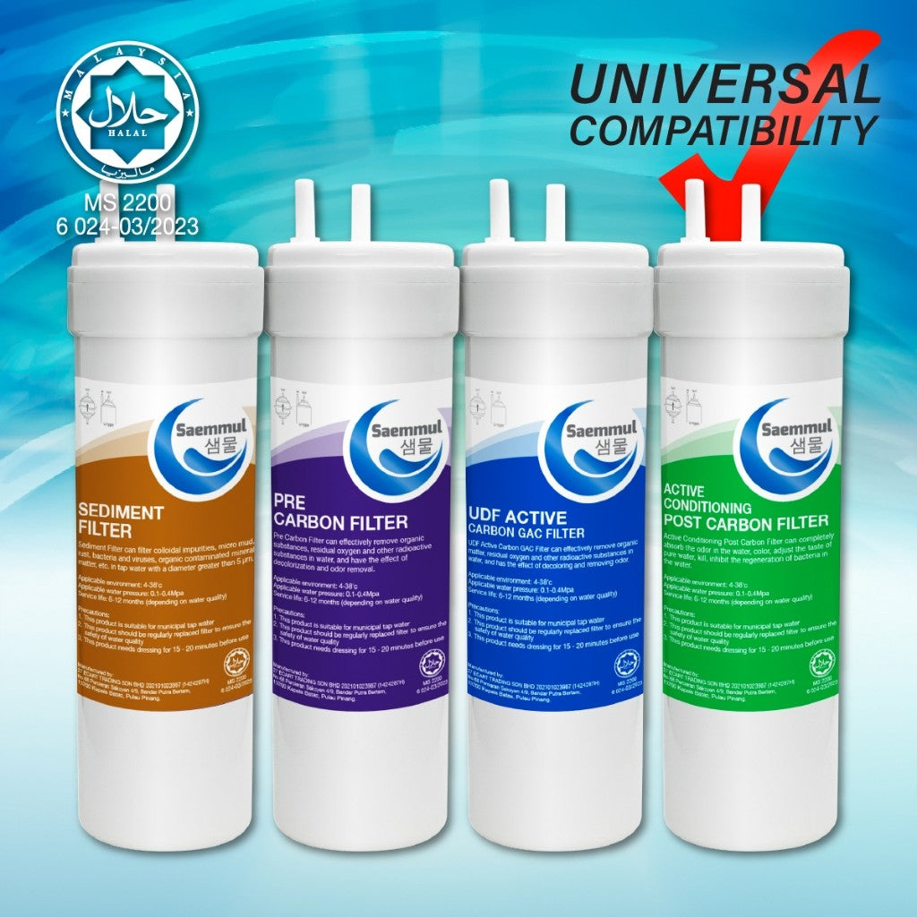 SAEMMUL 8”U TYPE MINERAL WATER FILTER SET COMPATIBLE FOR MAGIC TONG YANG , GX313TB BEFORE VER MAY-2022 , GX313TS