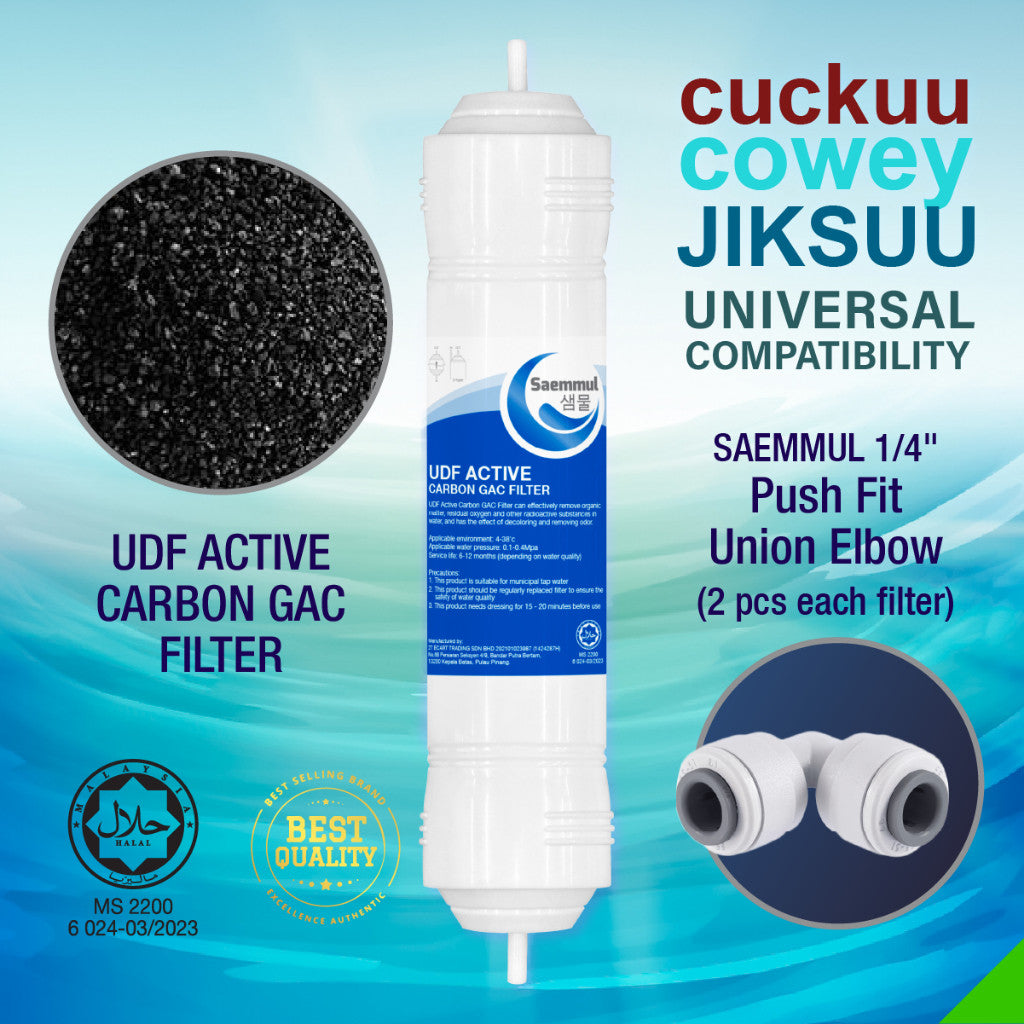 SAEMMUL 11”I WATER FILTER HALAL COMPATIBLE FOR COWAY LUCY, LUCY PLUS, HARRY ,SALLY , SM-1-HN, COWAY CORE, METRO, CORE