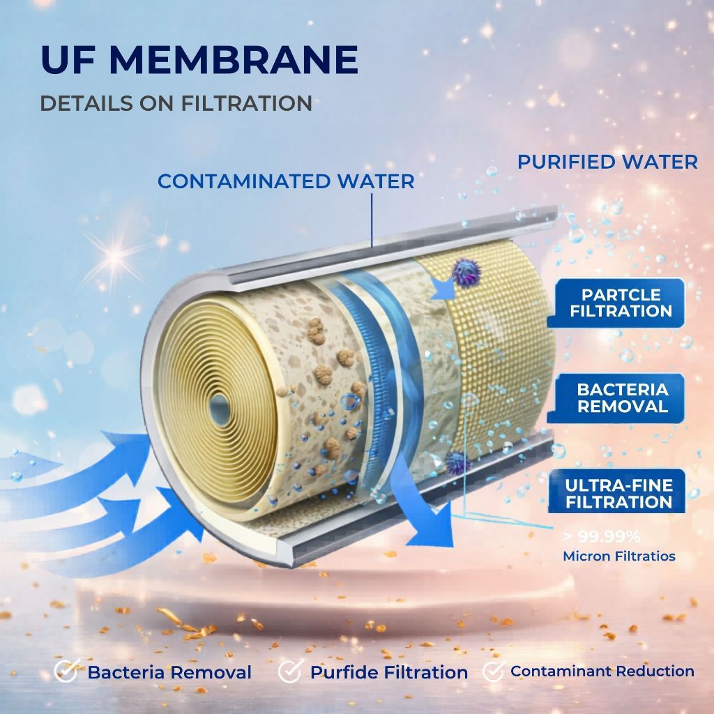 Saemmul 6000L/H  Ultra Filtration UF Membrane Water Filter SUS304 Stainless Steel