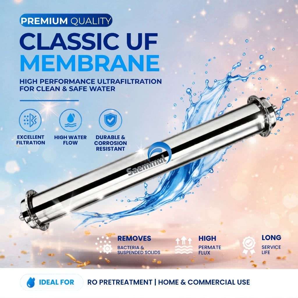 Saemmul 6000L/H  Ultra Filtration UF Membrane Water Filter SUS304 Stainless Steel