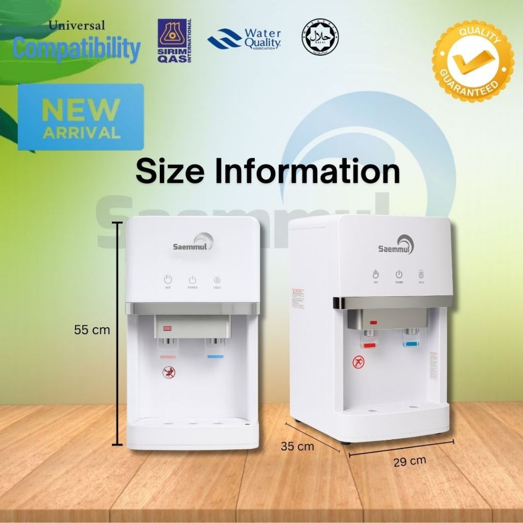 DISPENSER AIR SAEMMUL COMPRESSOR COOLING PANAS / SEJUK / NORMAL PIPELINE KOREA HALAL