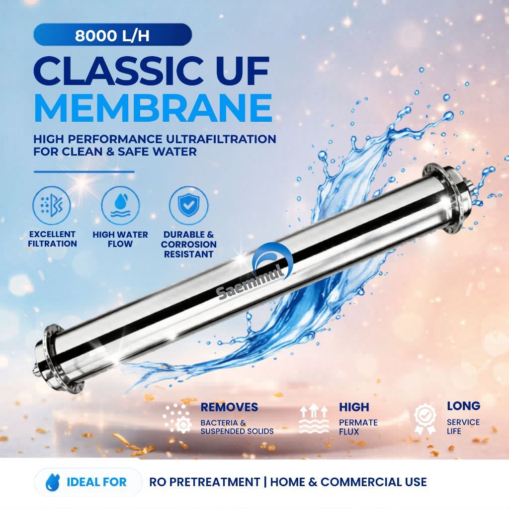 Saemmul 6000L/H  Ultra Filtration UF Membrane Water Filter SUS304 Stainless Steel