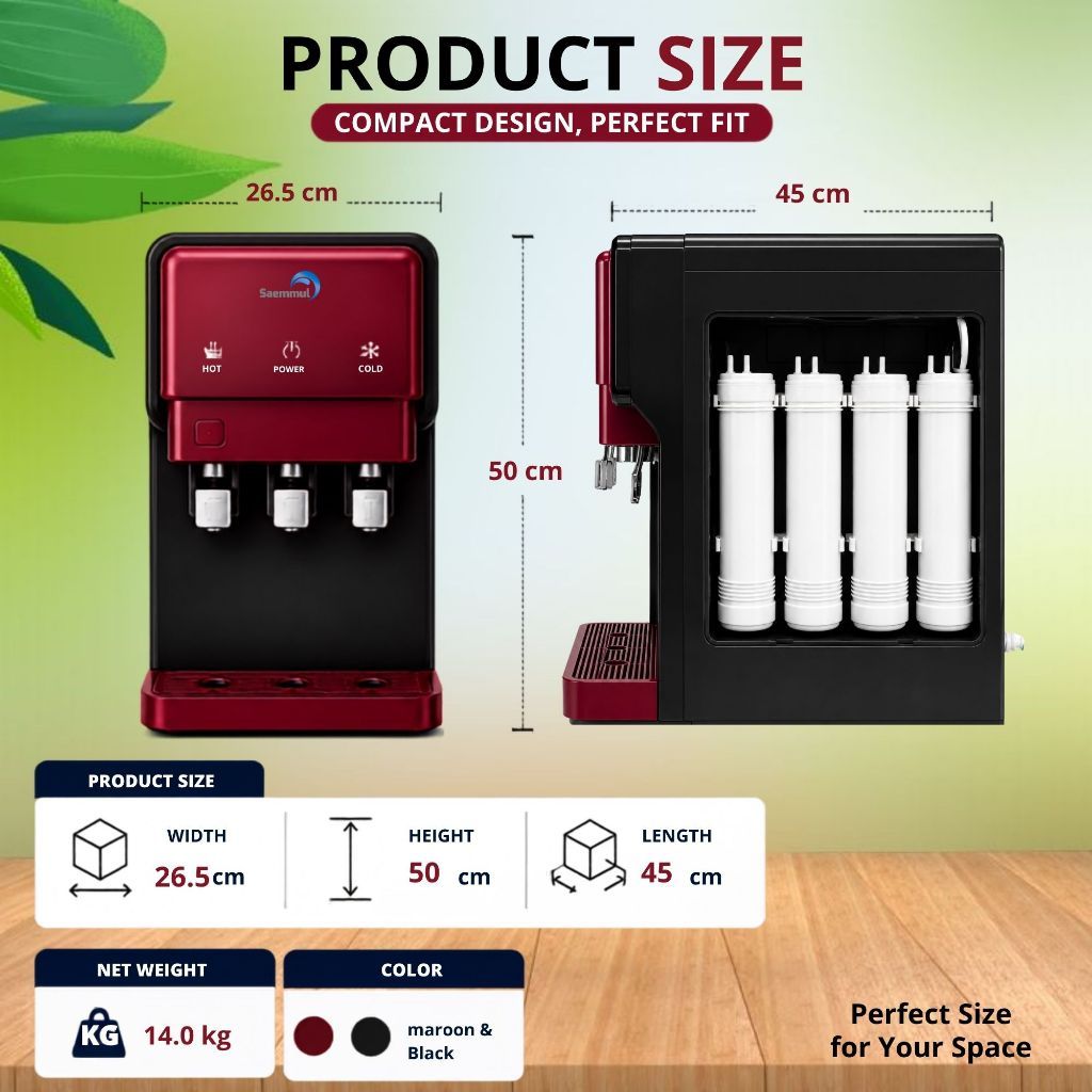 Saemmul Hot & Cold & Warm Korean Water Dispenser