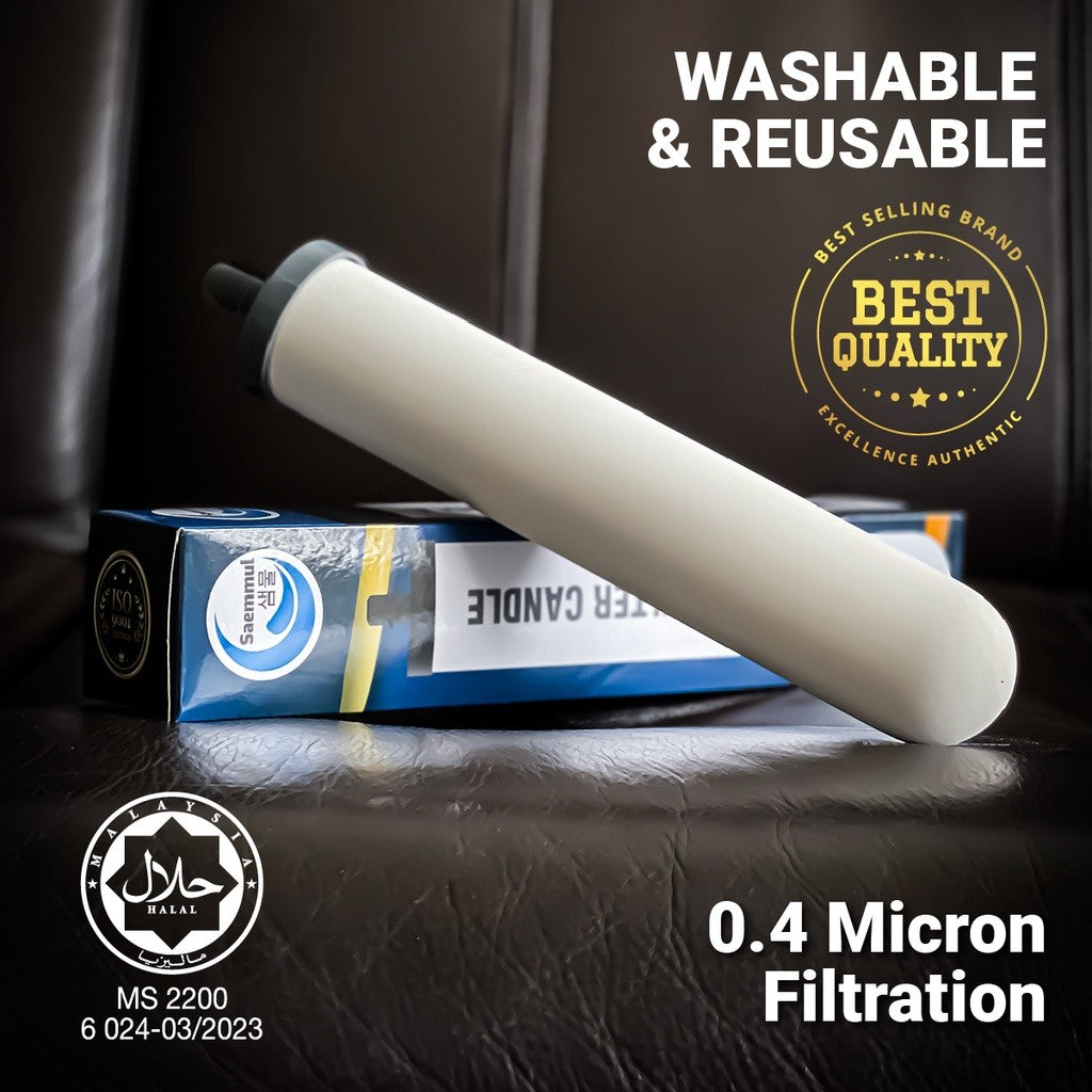 Washable Ceramic Filter Cartridge Long Mount, Ceramic Compatible 10" Ceramic Water Filter Long Mount