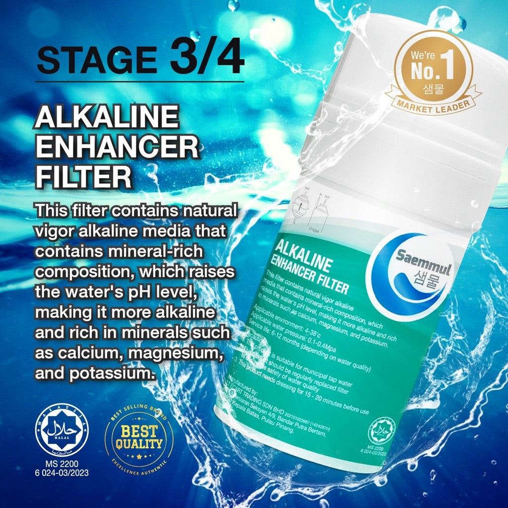 SAEMMUL 4”U TYPE WATER FILTER COMPATIBLE FOR CUCKOO SK MAGIC HYPER RAPI RICH (HALAL CERTIFIED FILTER)