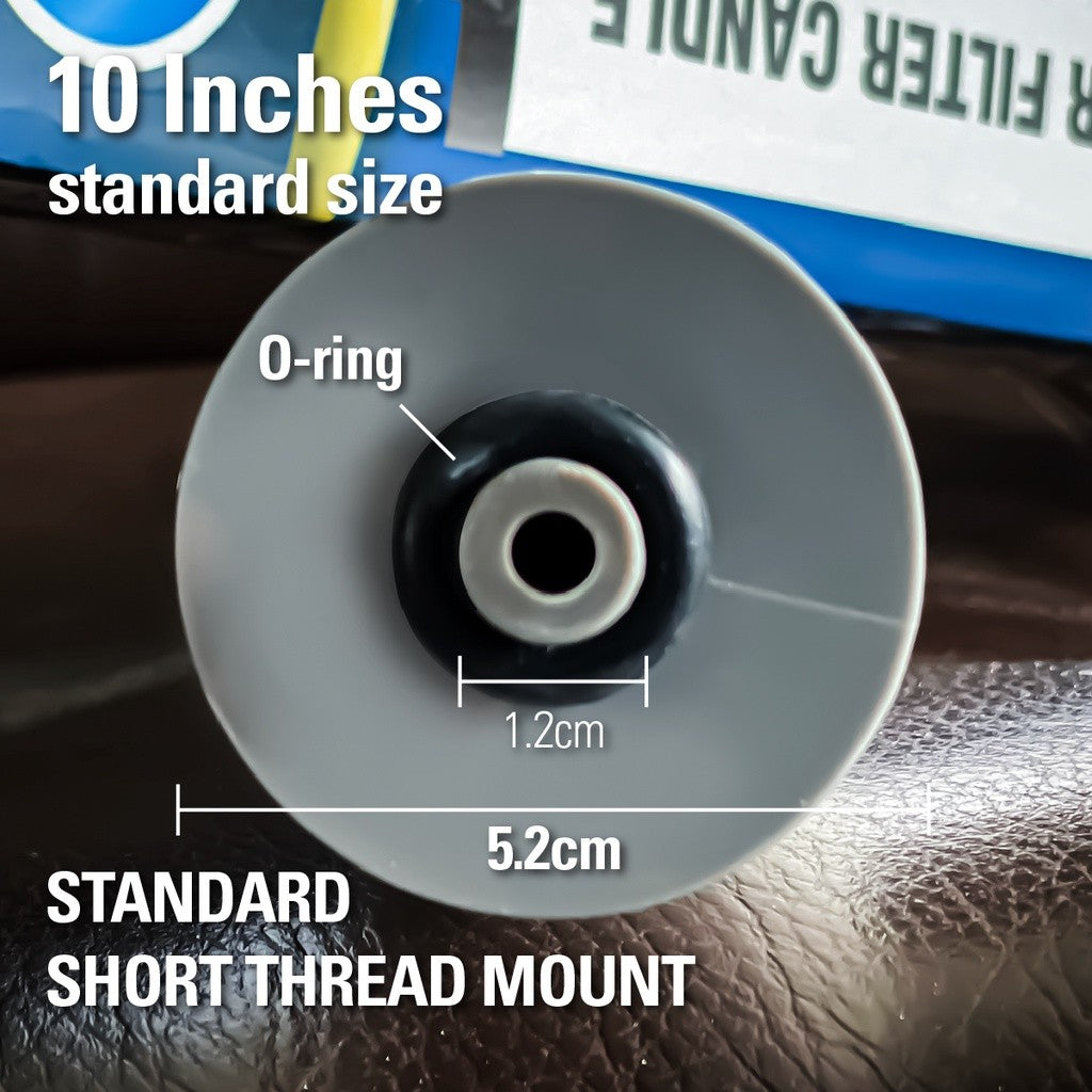 Washable Ceramic Filter Cartridge Short Mount, Ceramic Compatible 10" Ceramic Water Filter Short Mount