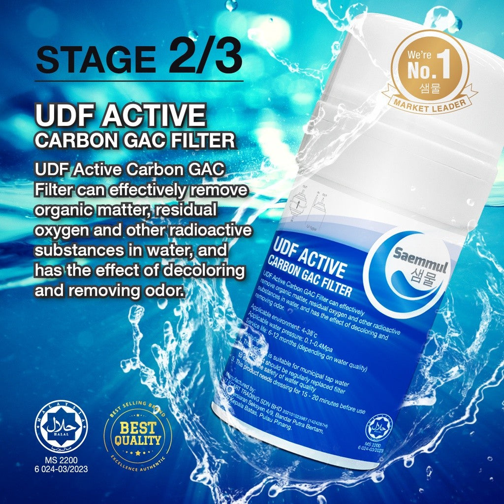 SAEMMUL 4”U TYPE WATER FILTER COMPATIBLE FOR CUCKOO SK MAGIC HYPER RAPI RICH (HALAL CERTIFIED FILTER)