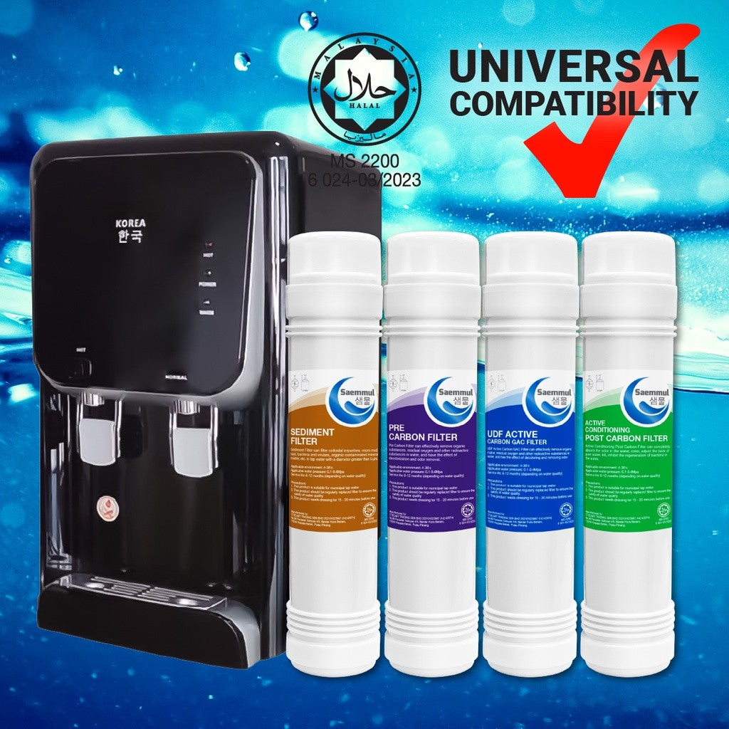 SAEMMUL 10” U TYPE MINERAL WATER FILTER SET COMPATIBLE FOR YAMADA, CUCKOO  CUCKOO DELUXE (HALAL CERTIFIED FILTER)