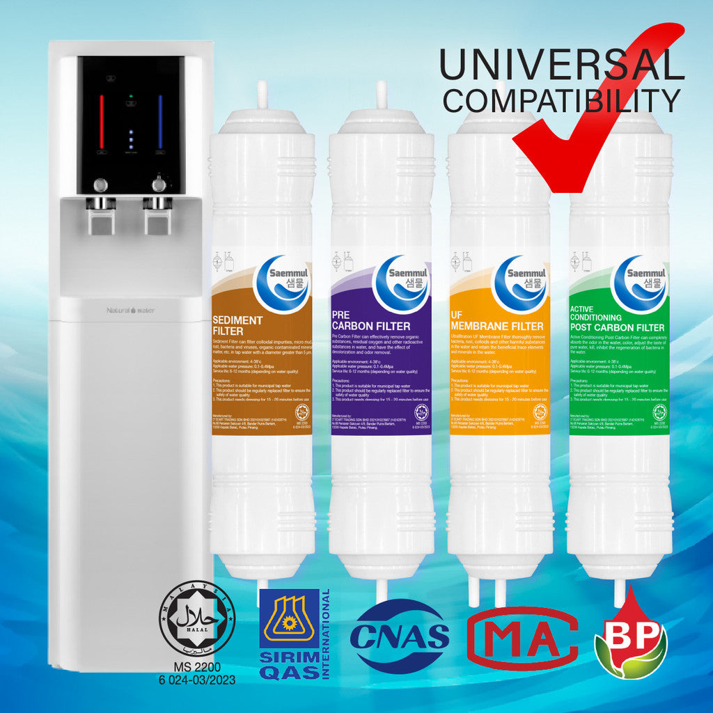 SET PENAPIS AIR SAEMMUL 11”I UF 4 PERINGKAT HALAL SESUAI UNTUK COWAY CORE