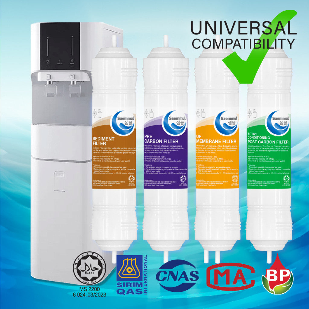 SET PENAPIS AIR SAEMMUL 11”I UF 4 PERINGKAT HALAL SESUAI UNTUK COWAY CORE