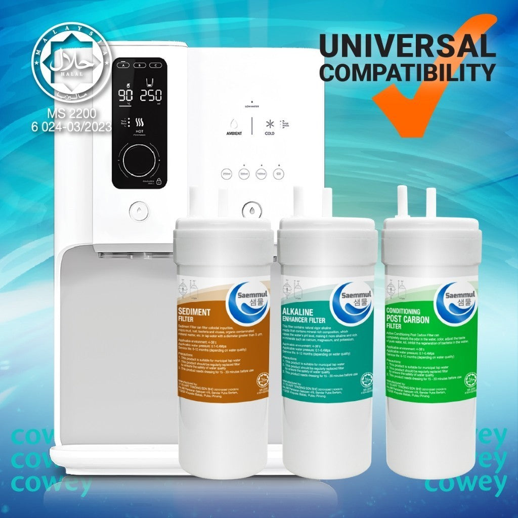 SET PENAPIS AIR BERALKALI SAEMMUL 6”U 3 PERINGKAT HALAL SESUAI UNTUK OMBAK CHP-7310R