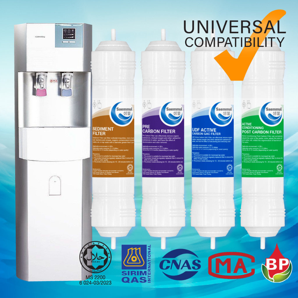 Enhanced Water Filter SAEMMUL 11" Mineral Set Certified Halal Universal Compatibility for Most Water Dispenser