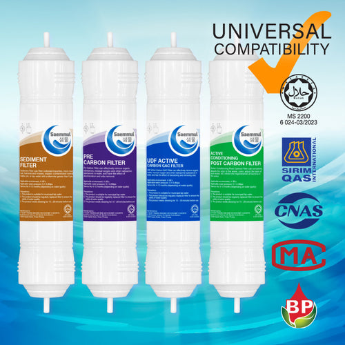 Enhanced Water Filter SAEMMUL 11" Mineral Set Certified Halal Universal Compatibility for Most Water Dispenser