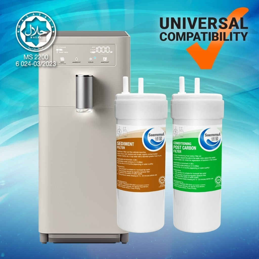 SAEMMUL 6” U TYPE MINERAL 2 PERINGKAT SET PENAPIS AIR HALAL SESUAI DENGAN COWAY KECIL