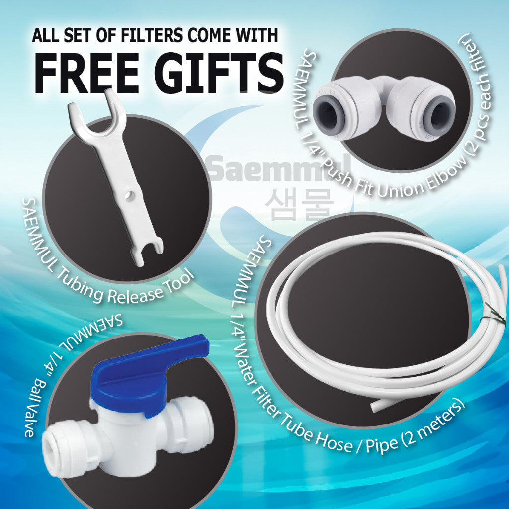 Enhanced Water Filter SAEMMUL 11" UF Set Certified Halal Universal Compatibility for Most Water Dispenser