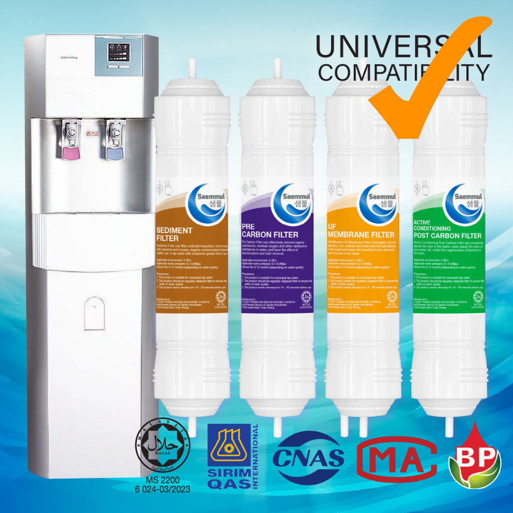 Enhanced Water Filter SAEMMUL 11" UF Stage Set-Advanced Filtration System with Free Gift 2-Meter Tube & Accessories