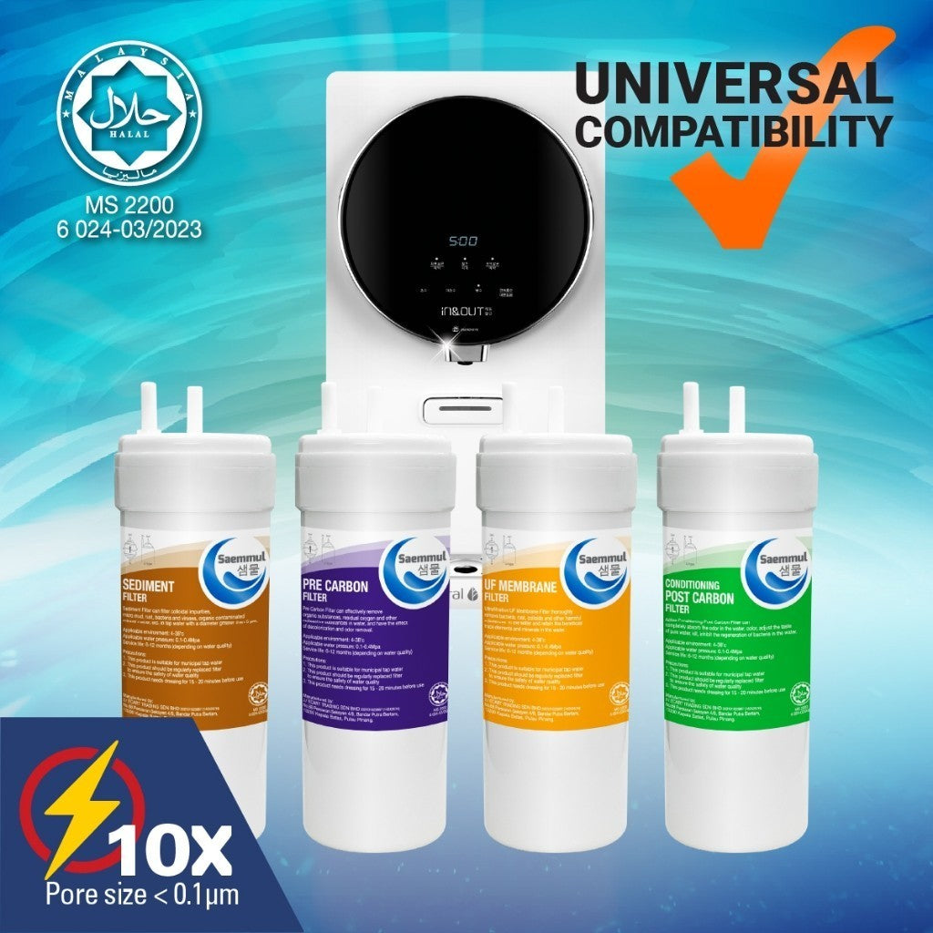 SET PENAPIS AIR SAEMMUL 6”U UF 4 PERINGKAT HALAL SESUAI UNTUK CUCKOO IRIS TOP