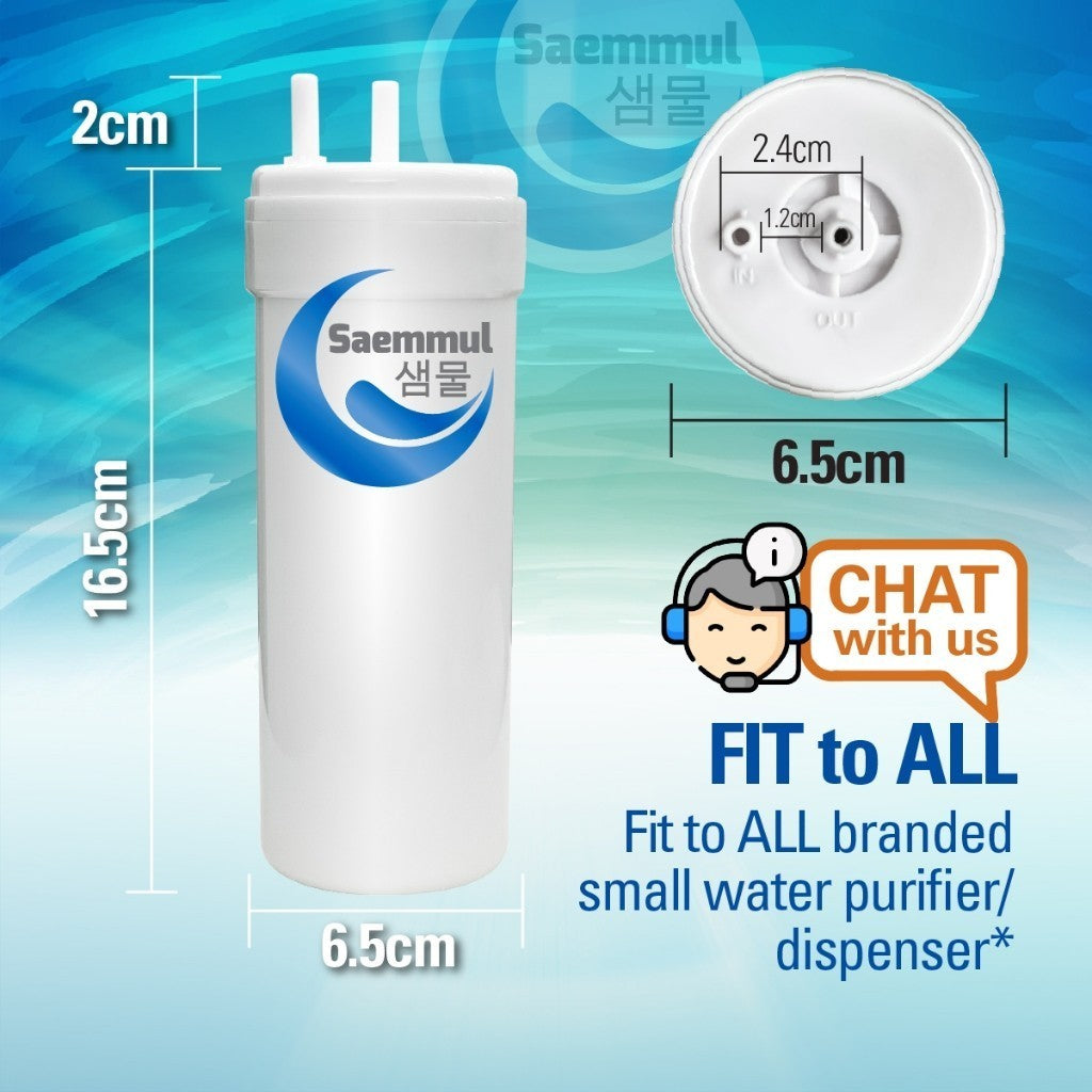 SAEMMUL 6” U TYPE UF 2 STAGE WATER FILTER SET HALAL COMPATIBLE TO COWAY KECIL