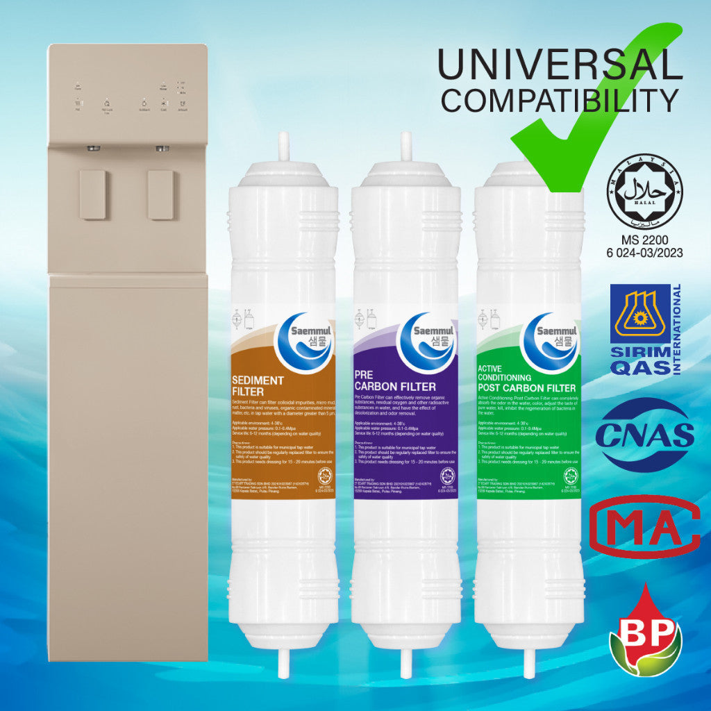 SAEMMUL 11”I PENAPIS AIR MINERAL 3 PERINGKAT HALAL UNTUK COWAY LUCY,LUCY PLUS, HARRY,SALLY,SM-1-HN