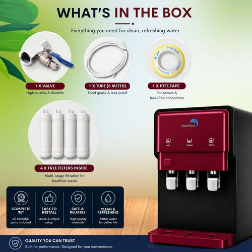 DISPENSER AIR SAEMMUL COMPRESSOR COOLING PANAS / SEJUK / NORMAL PIPELINE KOREA HALAL